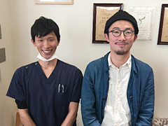 感謝の気持ちを込めた患者様との写真